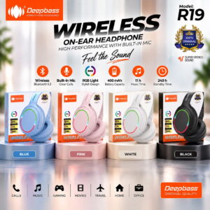 DEEPBASS WIRELESS SLUŠALICE R19